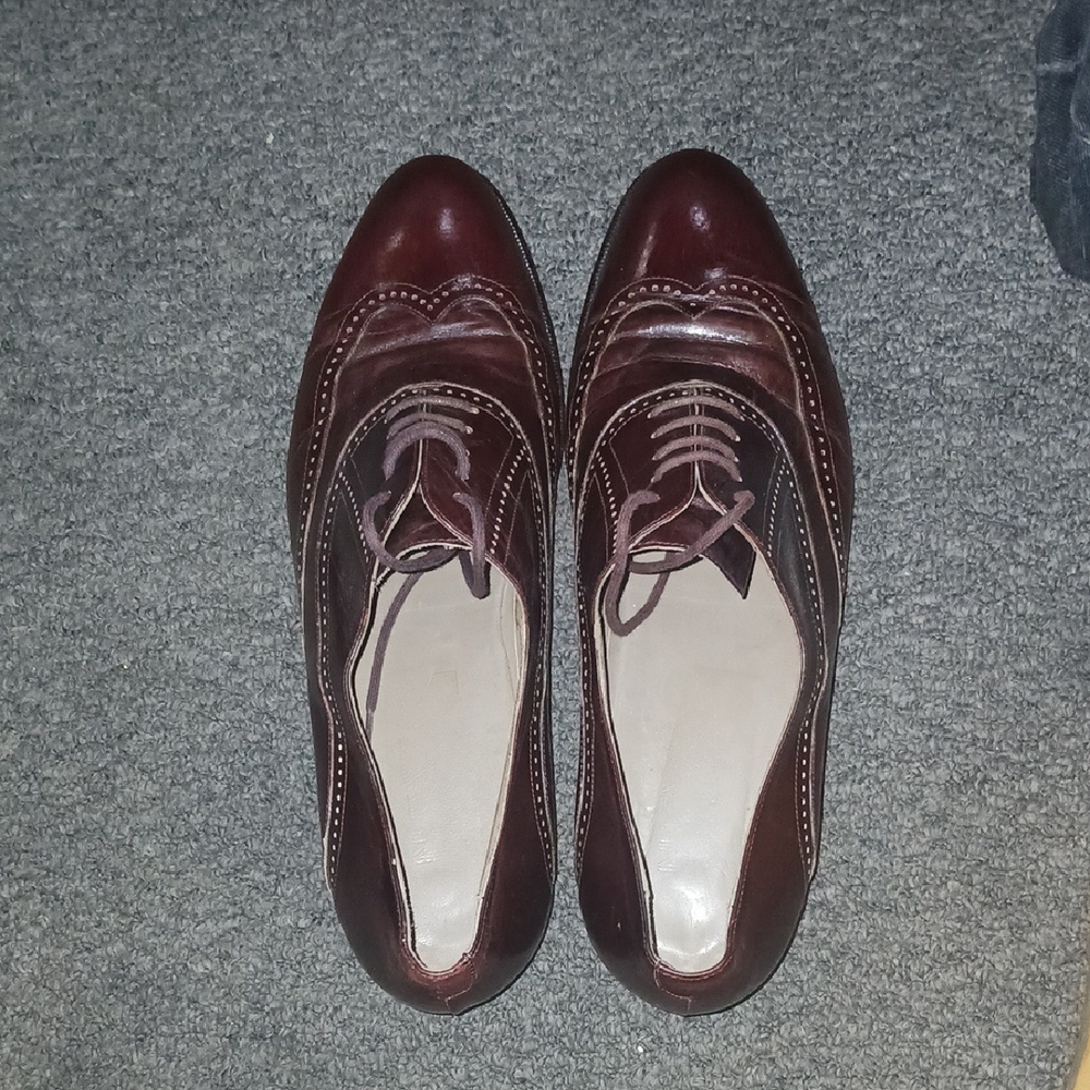Johnston & Murphy Brown Leather Oxford Shoes